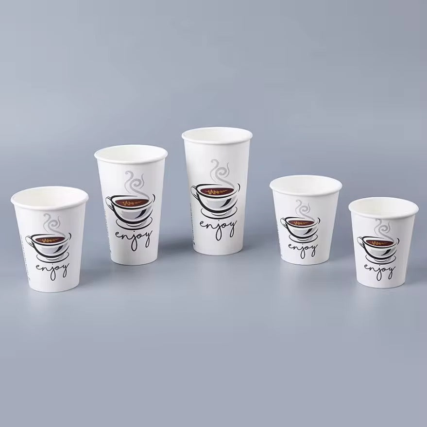 Eco Friendly Coffee Cup Disposable Hot Cold Drinks Paper Coffee Cups