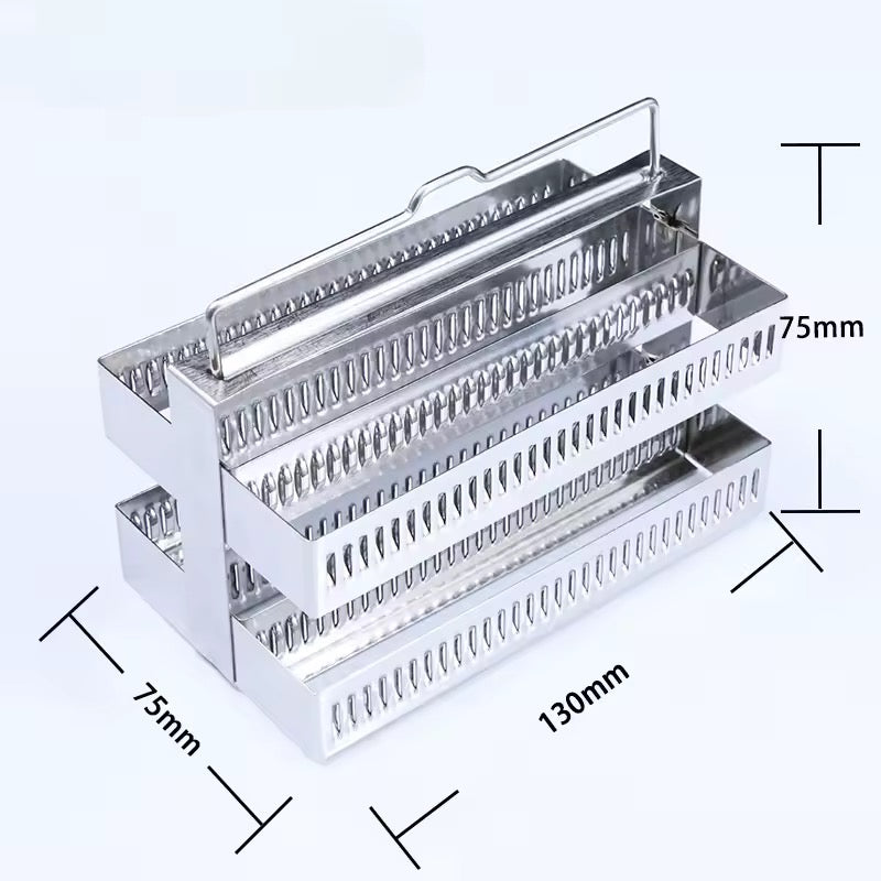 Stainless Steel Microscope
Histology Tissue Slide Staining Rack
